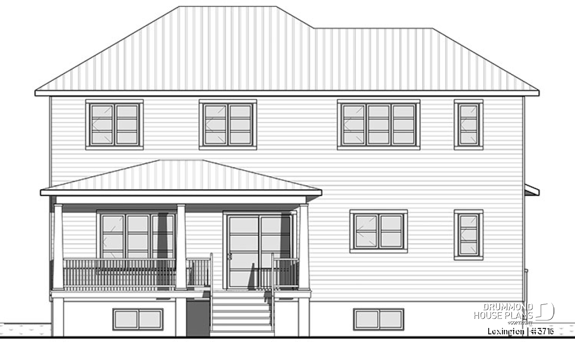 rear elevation - Lexington