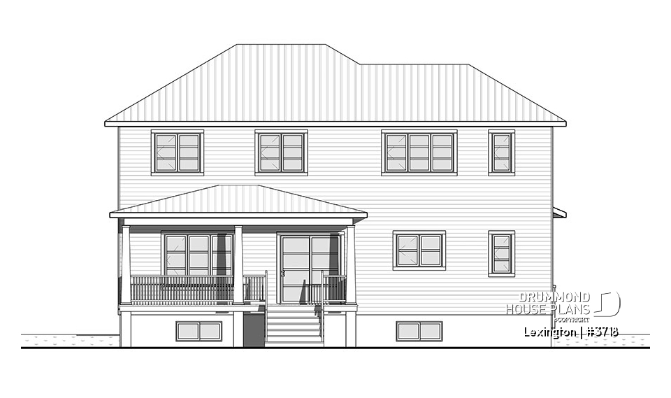rear elevation - Lexington