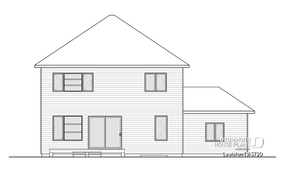 rear elevation - Lewiston