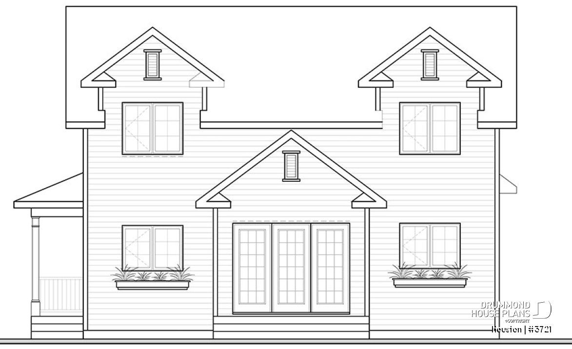 rear elevation - Houston