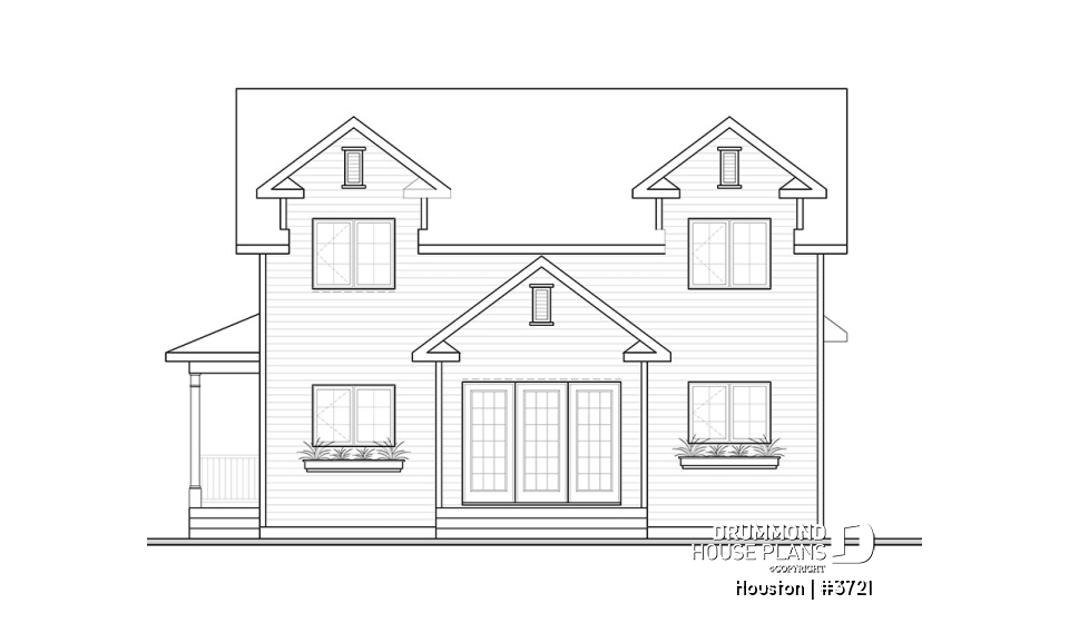 rear elevation - Houston