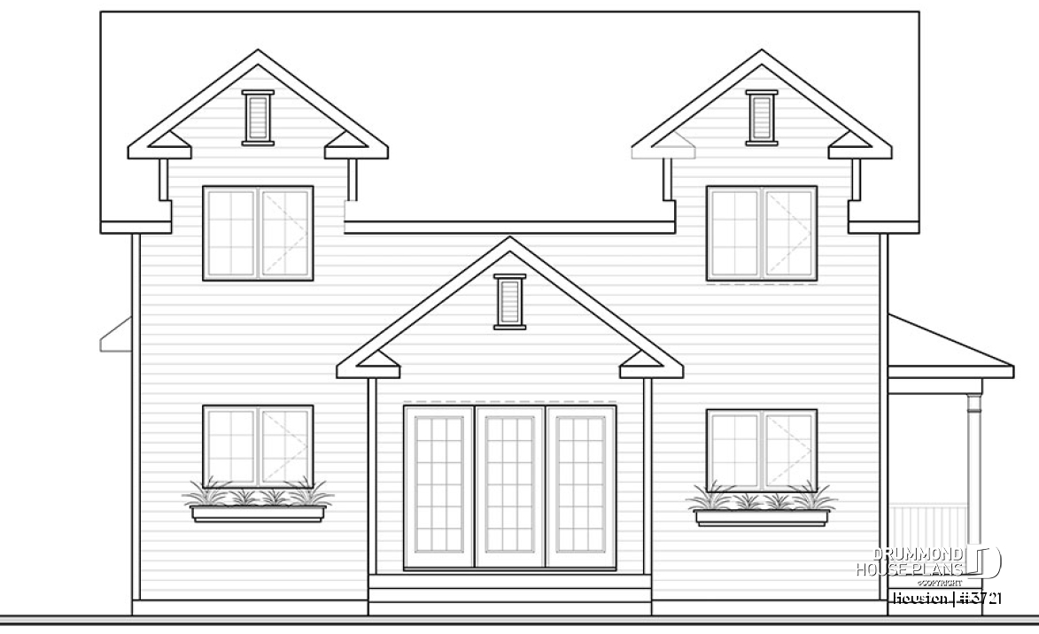 rear elevation - Houston