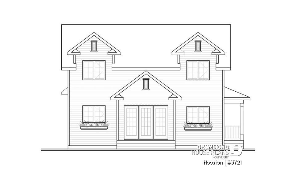 rear elevation - Houston