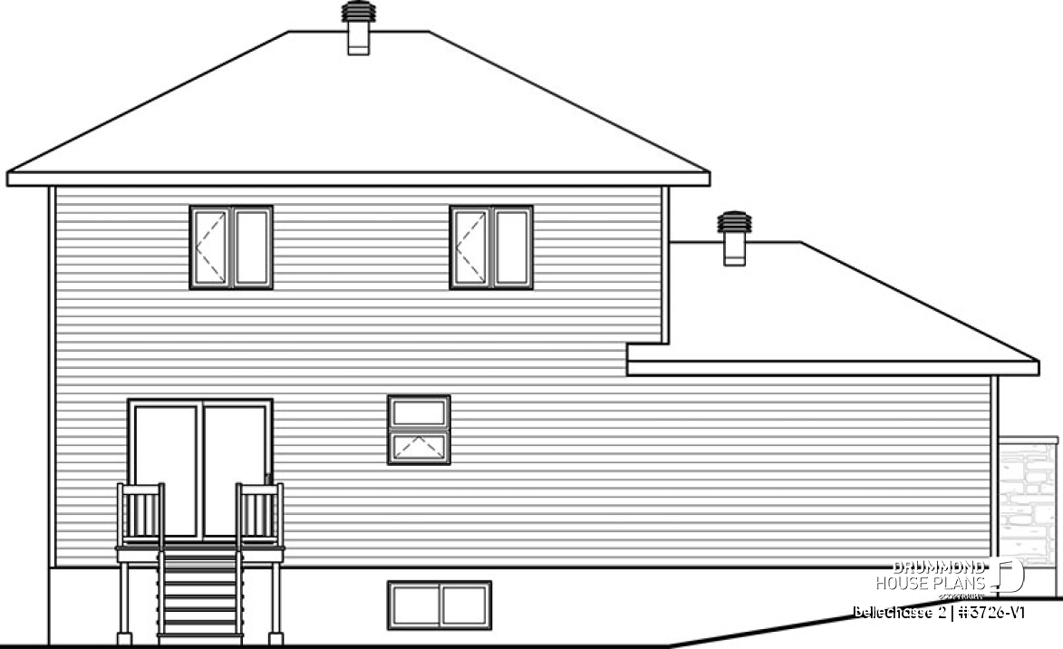 rear elevation - Bellechasse 2