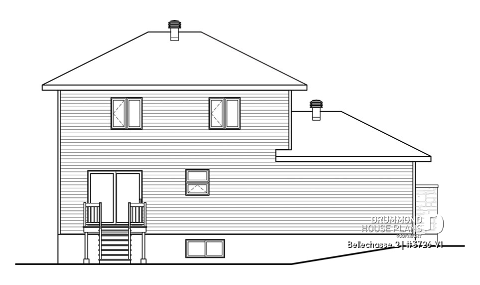 rear elevation - Bellechasse 2