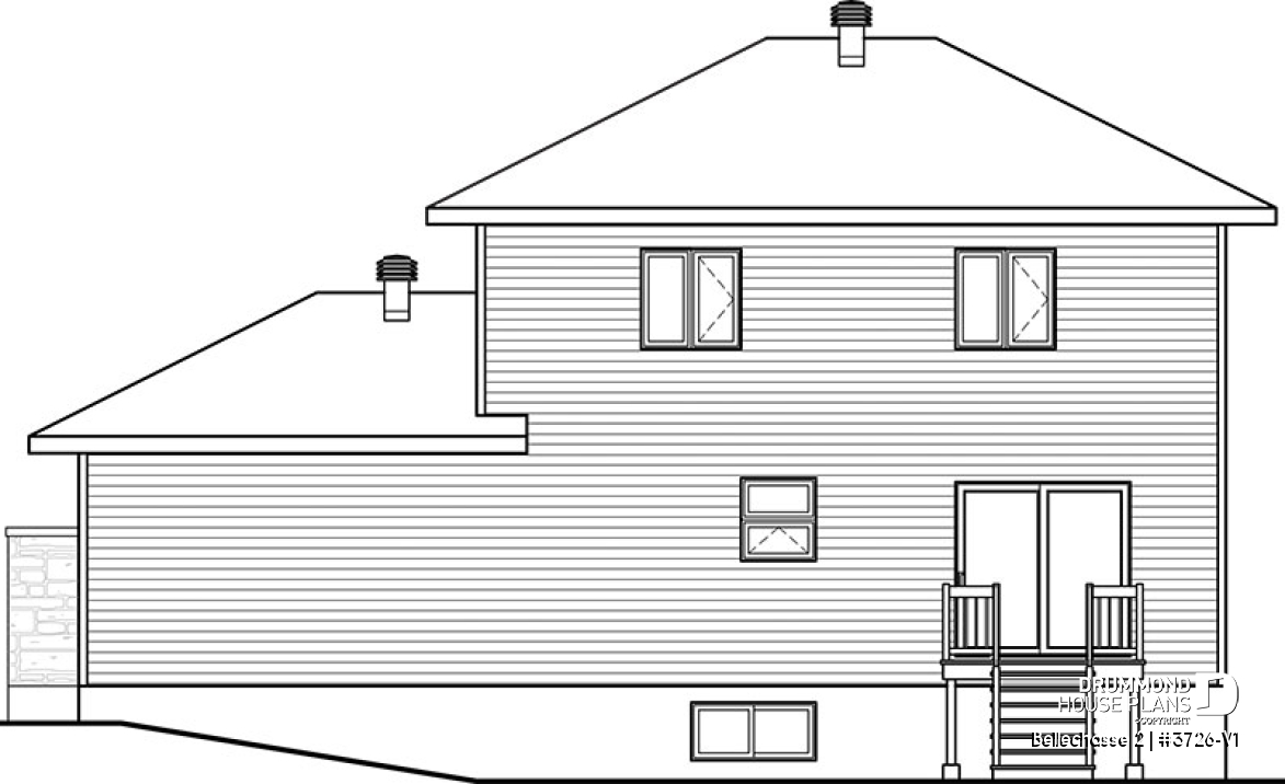 rear elevation - Bellechasse 2