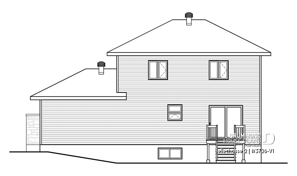 rear elevation - Bellechasse 2