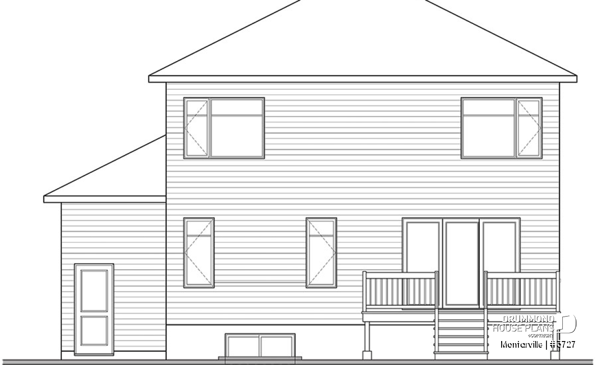 rear elevation - Montarville