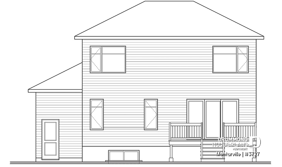 rear elevation - Montarville