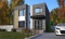 front - BASE MODEL - Small and compact 2 story modern home plan, 3 bedrooms, laundry on second floor, large pantry - Cubika