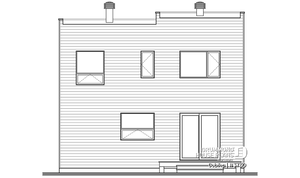 rear elevation - Cubika