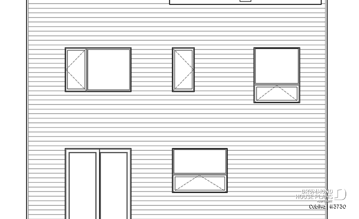rear elevation - Cubika