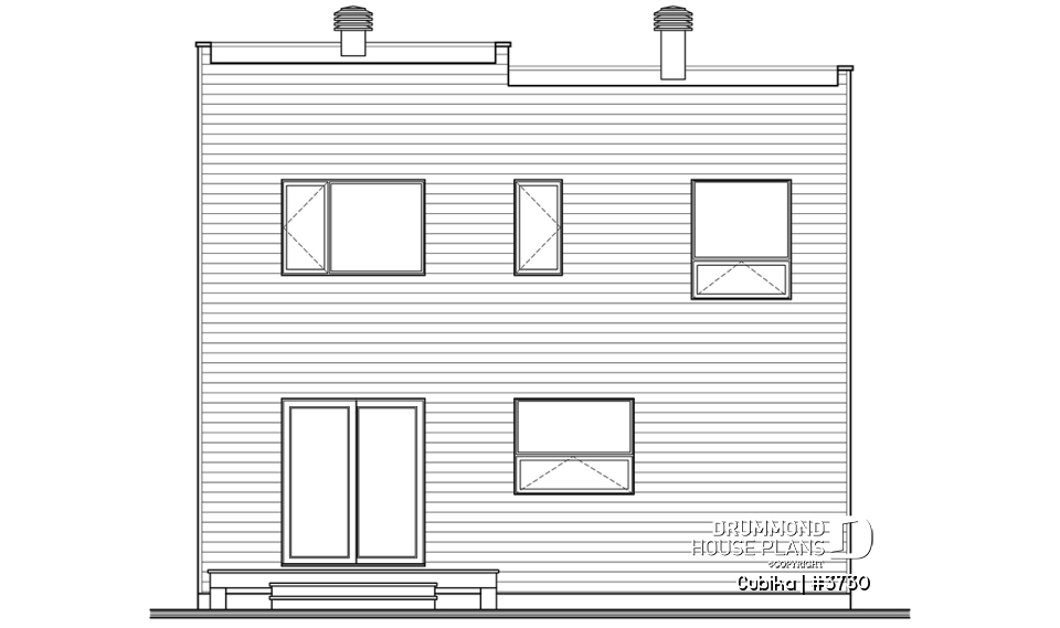 rear elevation - Cubika