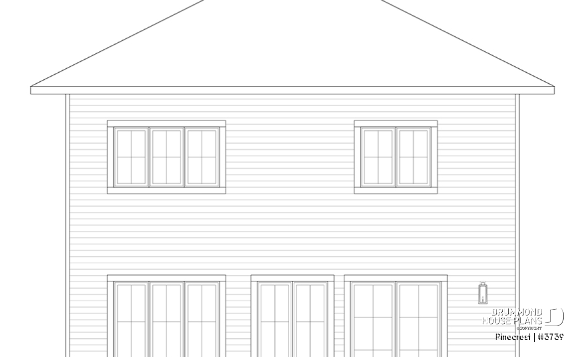 rear elevation - Pinecrest