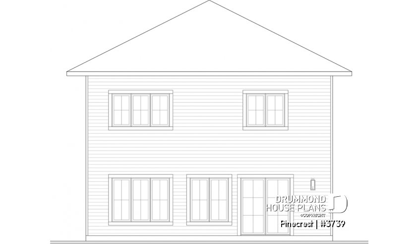 rear elevation - Pinecrest