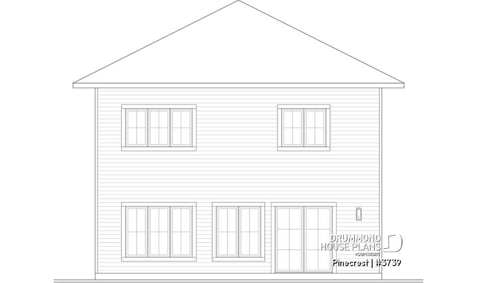 rear elevation - Pinecrest