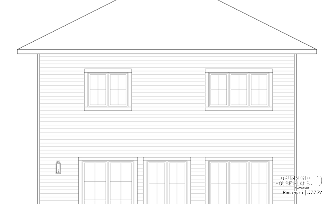 rear elevation - Pinecrest
