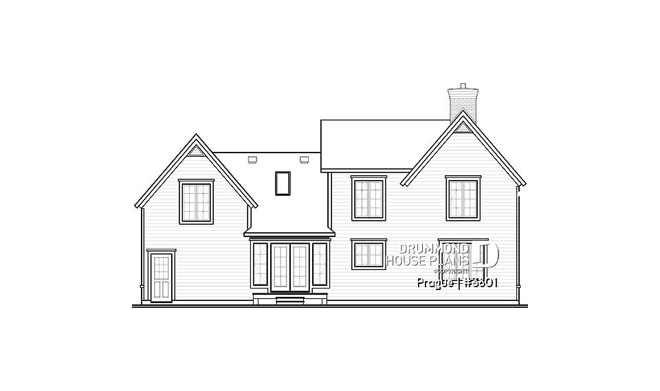 rear elevation - Prague