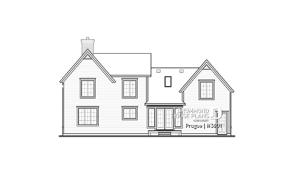 rear elevation - Prague