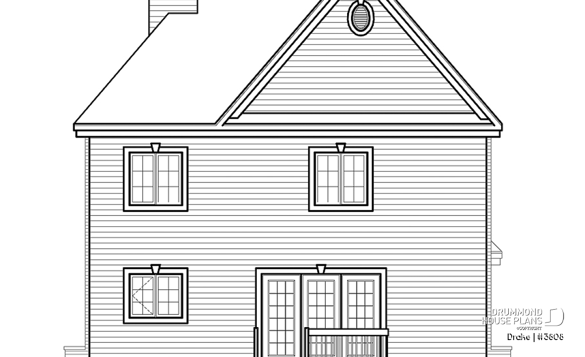 rear elevation - Drake