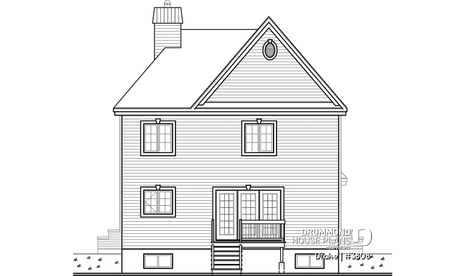 rear elevation - Drake