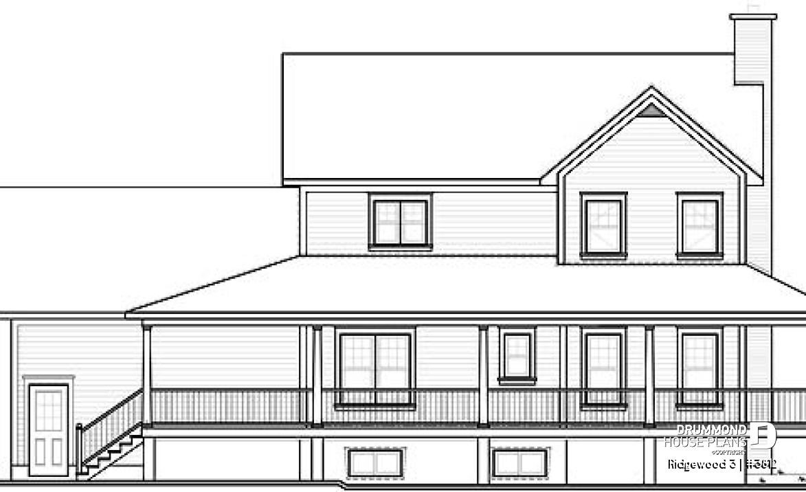 rear elevation - Ridgewood 3