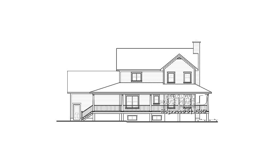 rear elevation - Ridgewood 3