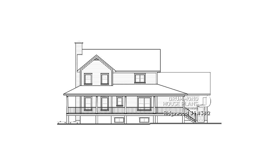 rear elevation - Ridgewood 3