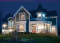 front - BASE MODEL - Victorian house plan with 3 to 4 bedrooms, formal dining room, open family area, large bonus room above garage - Rowena
