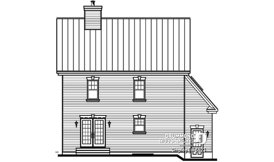 rear elevation - Shipley