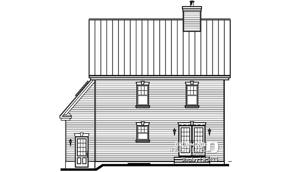 rear elevation - Shipley