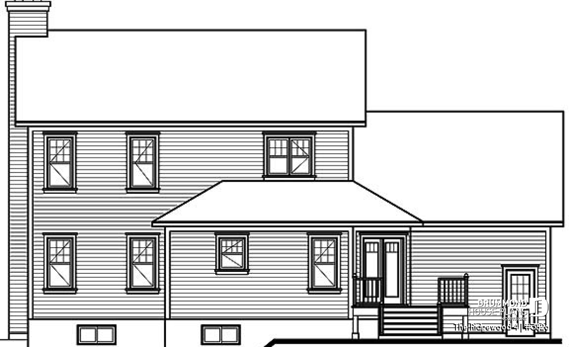 rear elevation - The Ridgewood 4