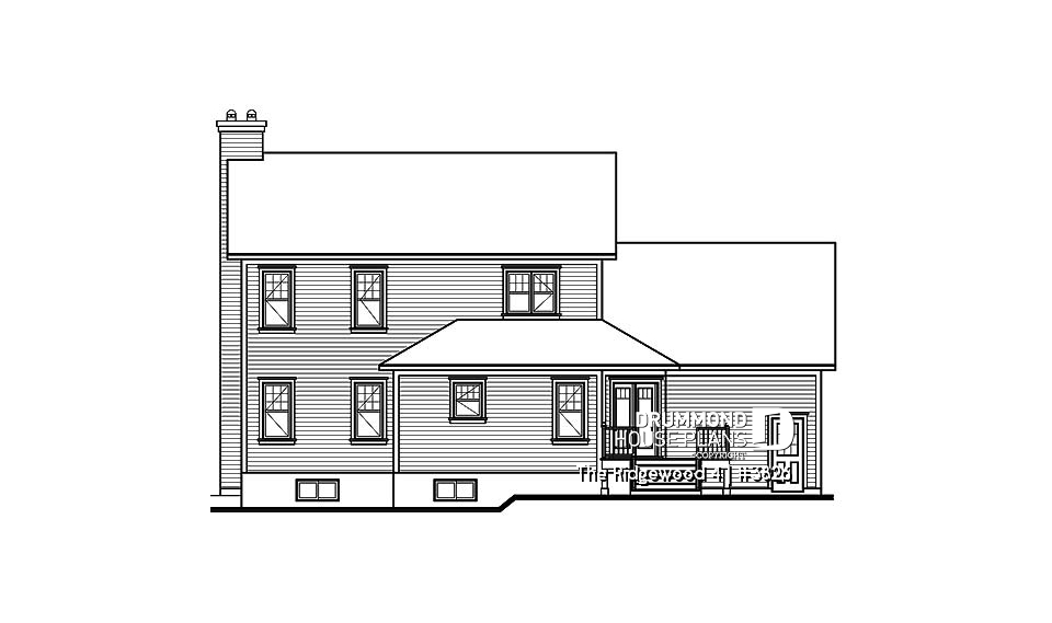 rear elevation - The Ridgewood 4