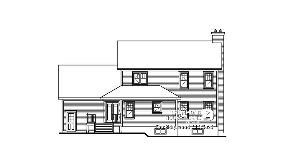 rear elevation - The Ridgewood 4