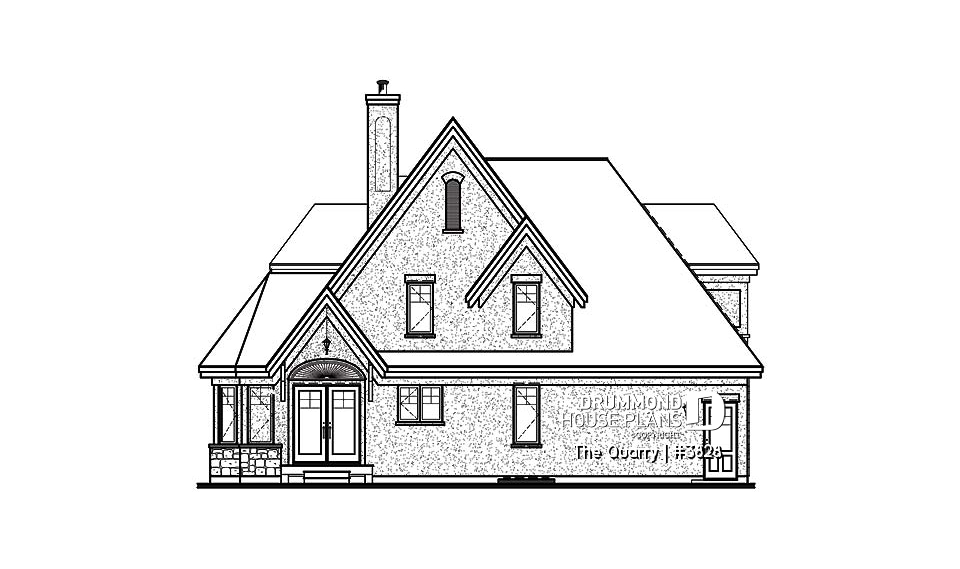 rear elevation - The Quarry