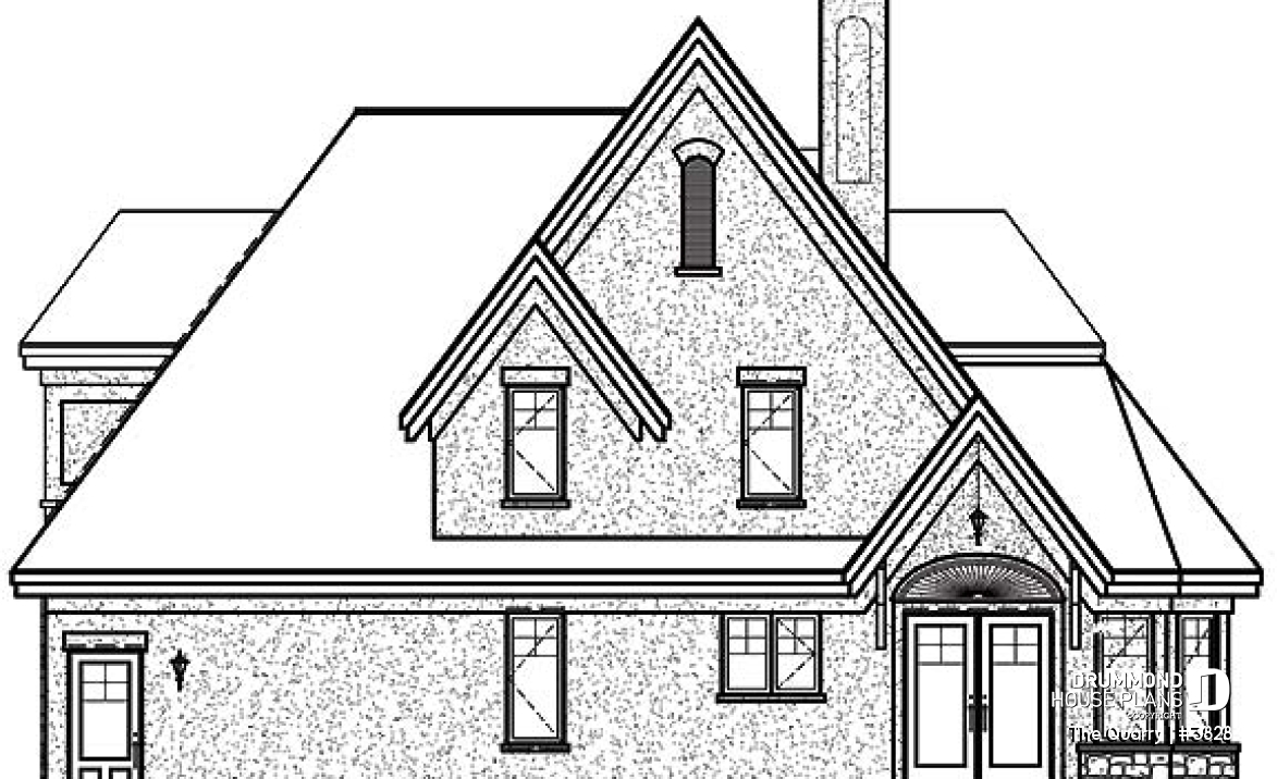 rear elevation - The Quarry