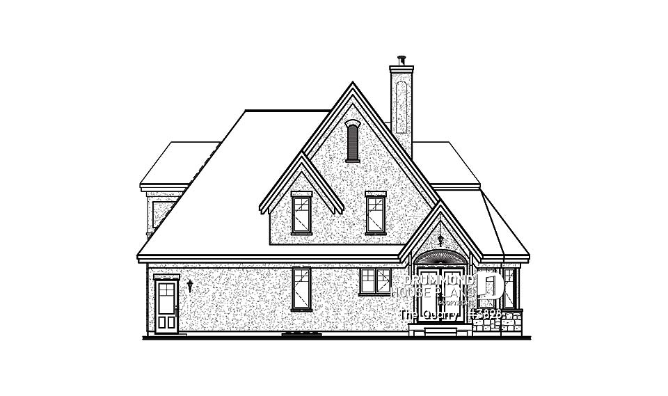 rear elevation - The Quarry