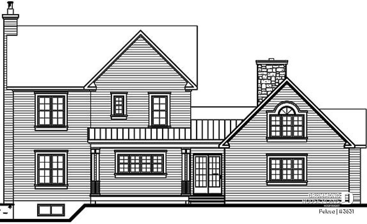 rear elevation - Pelusa