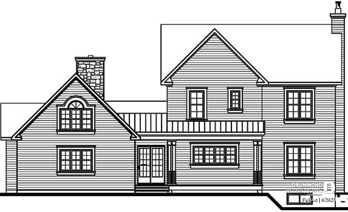 rear elevation - Pelusa