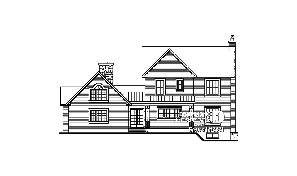 rear elevation - Pelusa