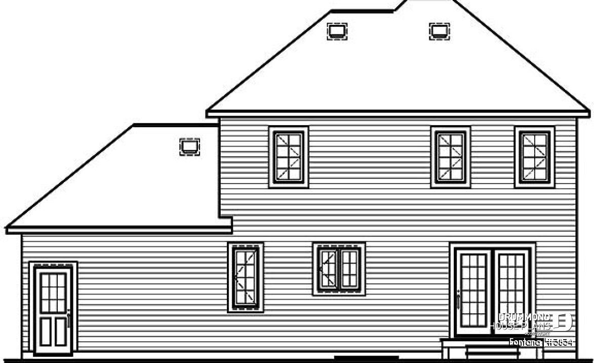 rear elevation - Fontana