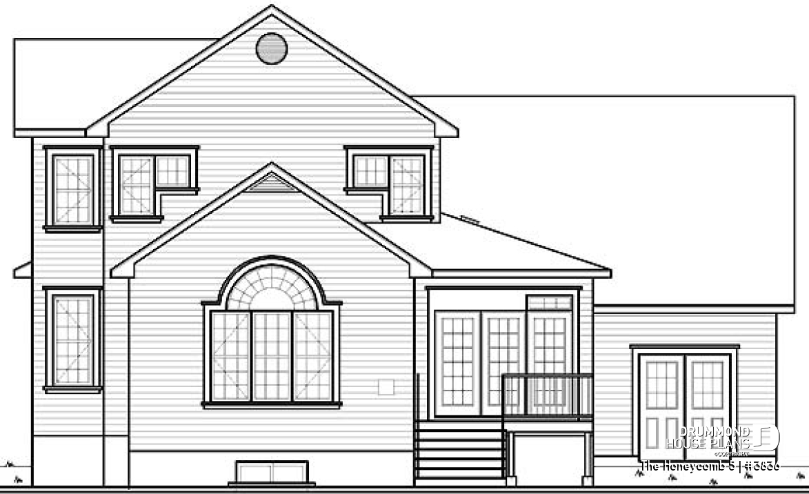 rear elevation - The Honeycomb 5