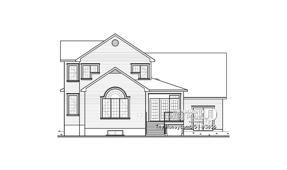 rear elevation - The Honeycomb 5