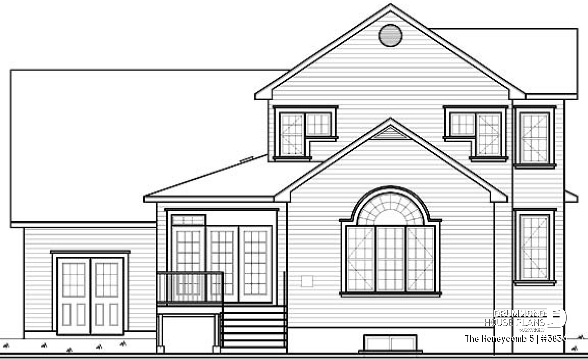 rear elevation - The Honeycomb 5