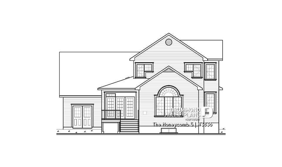 rear elevation - The Honeycomb 5