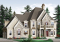 front - BASE MODEL - Luxury style house plan, large 2-car garage, formal living & dining room, fireplace, master suite, bonus room - Keira