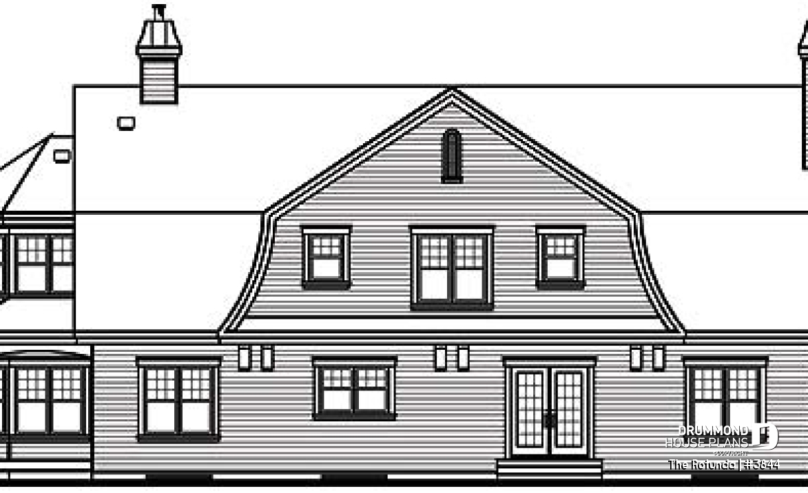 rear elevation - The Rotunda