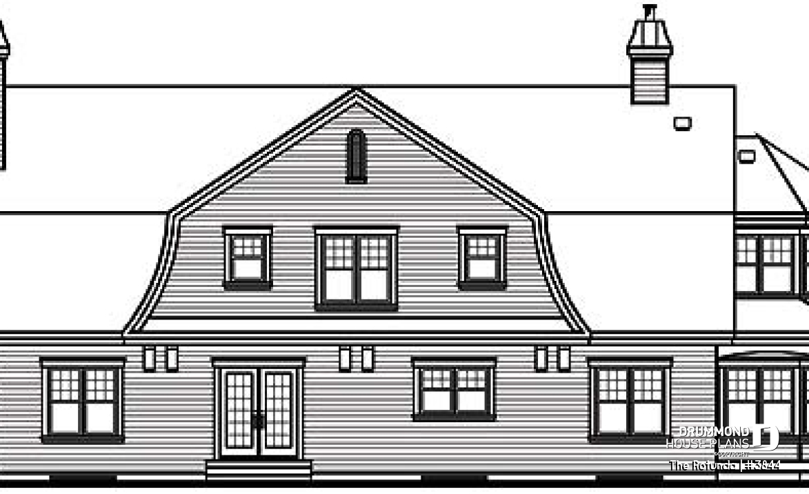 rear elevation - The Rotunda