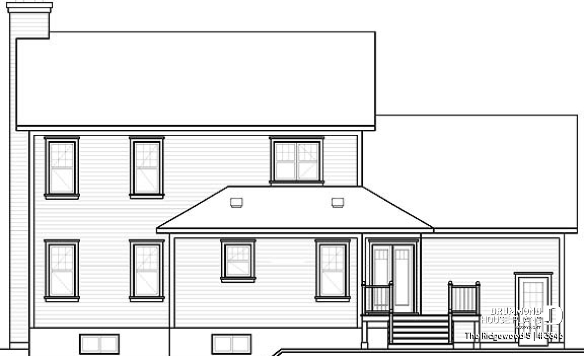 rear elevation - The Ridgewood 5