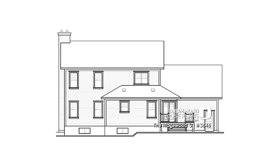 rear elevation - The Ridgewood 5